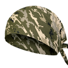 Легка бавовняна Бандана на голову CamoTec / Щільна багатофункціональна Хустка піксель розмір 60х60см - зображення 1