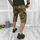 Чоловічі подовжені Шорти МТК із накладними кишенями ріп-стоп мультикам розмір XL - зображення 3