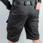 Мужские крепкие Шорты S.Archon с накладными карманами рип-стоп черные размер M - изображение 6