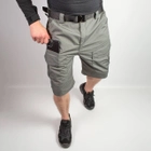 Мужские крепкие Шорты S.Archon с накладными карманами рип-стоп серые размер 2XL - изображение 3