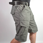 Мужские крепкие Шорты S.Archon с накладными карманами рип-стоп серые размер 2XL - изображение 4