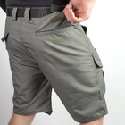 Мужские крепкие Шорты S.Archon с накладными карманами рип-стоп серые размер 2XL - изображение 7