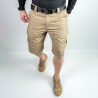 Мужские крепкие Шорты S.Archon с накладными карманами рип-стоп койот размер 2XL - изображение 1