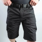 Мужские крепкие Шорты S.Archon с накладными карманами рип-стоп черные размер 2XL - изображение 3