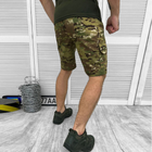 Чоловічі міцні Шорти із накладними кишенями та поясом на гумці ріп-стоп мультикам розмір XL - зображення 3