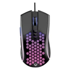 ІгрІгрова комп'ютерна миша провідна MEETION RGB Backlight Gaming Mouse RGB GM015 6400 DPI RGB підсвічування black
