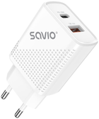 Зарядний пристрій Savio LA-04 Quick Charge 18W White (SAVLA-04) - зображення 3