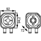 Радіатор масла A4/A6/Golf/Passat/T5 2.4-3.2/1.9D 95-06 MAHLE (CLC164000S)