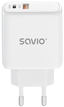 Зарядний пристрій Savio LA-06 Quick Charge 30W White (SAVLA-06) - зображення 5