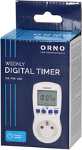 Elektroniczny programator czasowy ORNO OR-PRE-409 Biały (5901752483132) - obraz 8