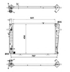 Радіатор охолодження двигуна HYUNDAI Tucson 04- вир-во NRF NRF (53342)