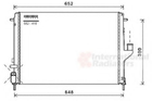 Радиатор охлаждения DUSTER/LOGAN/SANDERO +AC пр-во Van Wezel Van Wezel (43002478)