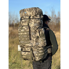 Військовий рюкзак 100 літрів рюкзак тактичний VA T-13 піксель N - зображення 5