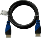 Kabel Savio CL-49 HDMI 5 m HDMI Type A (Standard) Czarny, Niebieski (SAVKABELCL-49) - obraz 1