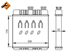 Радиатор отопителя ASTRA G/ZAFIRA +AC 98-05 пр-во NRF NRF (54279)