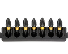 Кассета с битами DeWALT FlexTorq, L = 25 мм, Pz2, 7 шт DT70811
