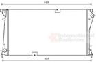 Радиатор охлаждения Trafic VI 2.5 DCi 08/06- пр-во Van Wezel Van Wezel (43002490)