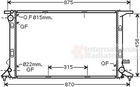 Радиатор охлаждения AUDI A4/A7 пр-во Van Wezel Van Wezel (03002290)