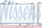 Радiатор охолодження LEXUS GS 2005 GS 300 3.0 VVTI вир-во Nissens Nissens (646817)