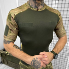 Мужская футболка CoolPass с Липучками под шевроны и Патриотическим принтом мультикам размер L - изображение 4