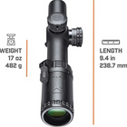 Прицел Bushnell AR Optics 1-4x24mm DropZone-223 SFP Черний - изображение 3