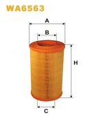 Фільтр повітря WIX FILTERS 304/1 = WA6563 WIX Filters (WA6563)