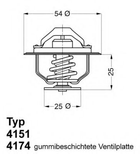 Термостат FIAT, RENAULT вир-во Wahler WAHLER (417479D)