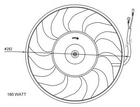 Вентилятор радиатора AUDI 100 90- пр-во NRF NRF (47071)