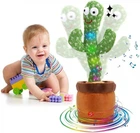 Танцующий кактус аккумуляторный поющий 120 песен с подсветкой Зеленый Dancing Cactus (FG22) 3636KKTSRS-B