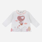 Дитяча футболка з довгими рукавами для дівчинки Chicco 09067472000000-030 86 см Біла (8059609124909) - зображення 1