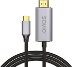 Kabel Savio CL-170 USB Type-C - HDMI v2.0b 1 m (SAVKABELCL-170) - obraz 1