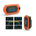 Пульсоксиметр на палец аккумуляторный оксиметр Yonker oSport Orange OLED-дисплей пульсометр для измерения пульса - зображення 6