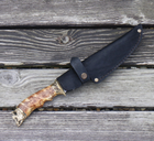 Охотничий нож Кабан бронза ручной работы Гранд Презент Н021 - изображение 2
