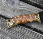 Охотничий нож Кабан бронза ручной работы Гранд Презент Н021 - изображение 3