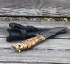 Охотничий нож Кабан бронза ручной работы Гранд Презент Н021 - изображение 6