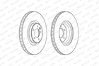 Тормозные диски FERODO DDF2601C1 Land Rover Range Rover LR016176, LR027106