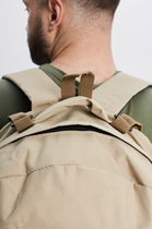Тактический рюкзак баул Int мужской светлый бежевый с косым карманом М-35434 - изображение 5