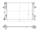 Радіатор охолодження HYUNDAI ELANTRA (AD) (15-)/i30 (PD) (16-) (вир-во NRF) NRF (550035)