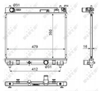Радіатор охолодження Toyota Yaris 1.4D 11- NRF 53667 NRF (53667)