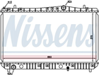 Радіатор системи охолодження Nissens (61664)