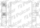 Радиатор печки Opel Astra G 98- Polcar (5508N81)