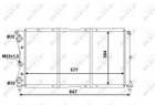 Радиатор охлаждения NRF (58955)