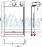 Радіатор пічки Nissens (72669)