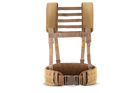 Ремінно плечова система базова U-WIN з лямками / розвантажувальна система РПС під балістичний пакет розміру L Cordura 500 Койот - изображение 1