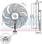 Вентилятор радіатора Nissens (85545)