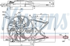 Вентилятор радіатора OPEL ASTRA G (98-) (вир-во Nissens) Nissens (85154)