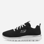 Жіночі кросівки для залу Skechers Graceful - Get Connected 12615W-BKW 37 (7US) 24 см Чорні (191665730194) - зображення 3