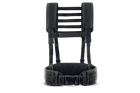 Ремінно плечова система базова U-WIN з лямками / розвантажувальна система РПС під балістичний пакет розміру L Cordura 500 Чорний - изображение 1
