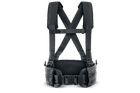 Ремінно плечова система U-WIN PRO посилена з стандартними лямками / розвантажувальна система РПС під балістичний пакет розміру L Cordura 500 Чорний - изображение 1
