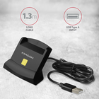 Skaner Axagon do kart smart-ID / bankowych / SIM + SD, microSD USB 2.0 (CRE-SM2) - obraz 6